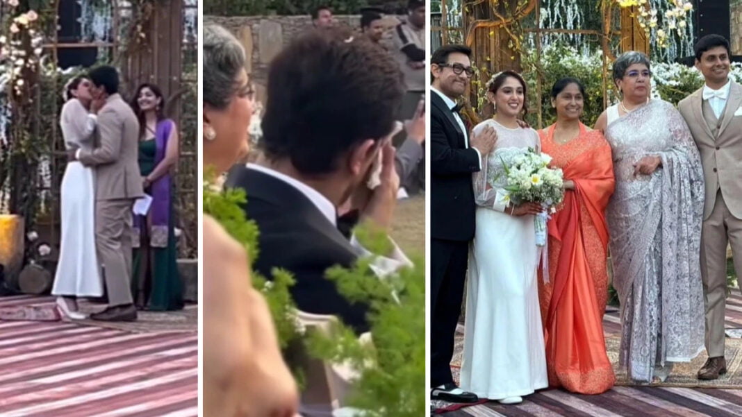 Aamir Khan’s tears flow at daughter Ira and Nupur Shikhare’s Udaipur wedding