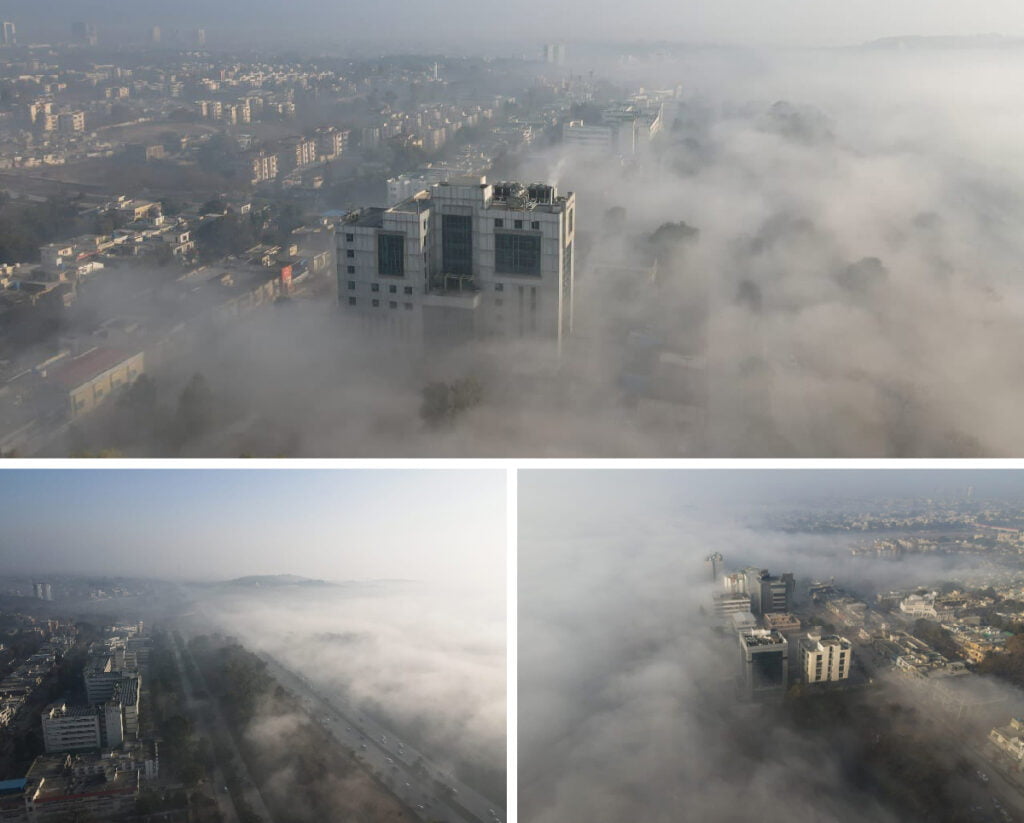 Rawalpindi Islamabad shrouded in thick fog