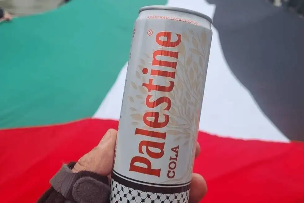 Two Swedish brothers released a new brand of cola showing solidarity with Gaza .