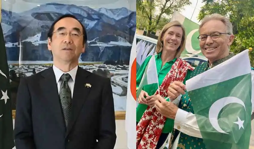 on 23rd March Australian & Japnese express solidarity with Pakistan in unique style.