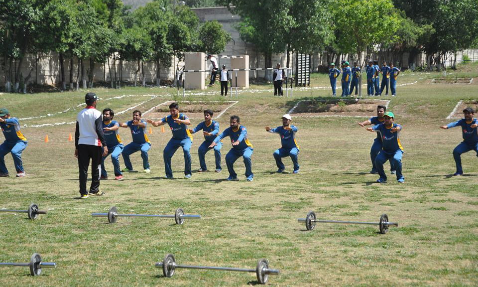 Pakistani cricketers fitness camp at kakul in full swing