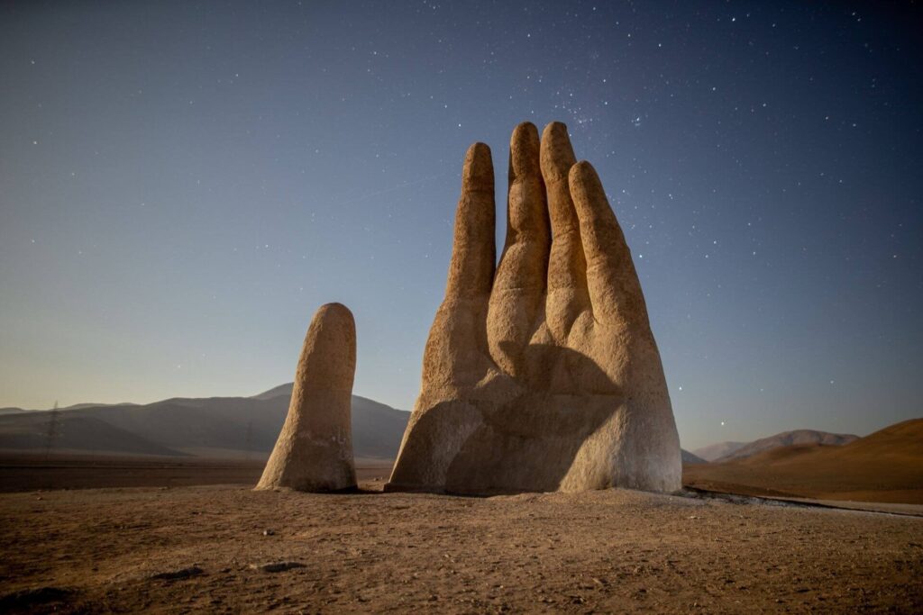 "Hand of the Desert" in Chile - Depicting Human Helplessness and Vulnerability