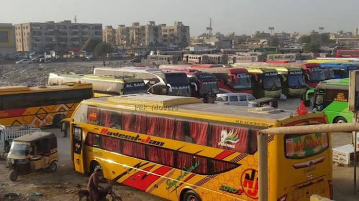 Action Against Illegal Bus Stands in Karachi