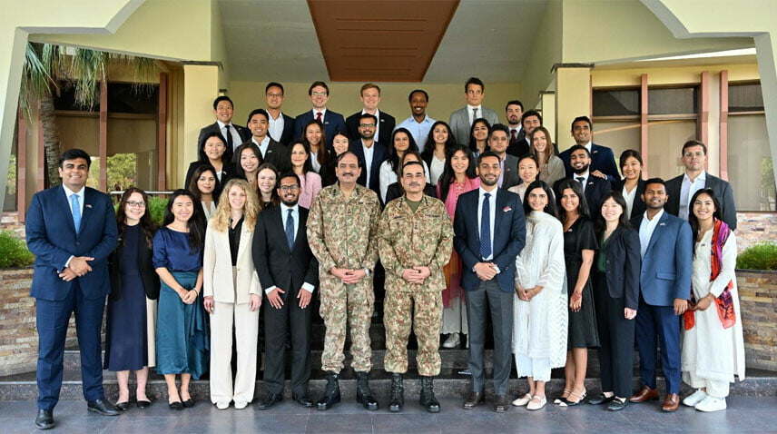 A delegation of Harvard Business School students met with COAS General Asim Munir