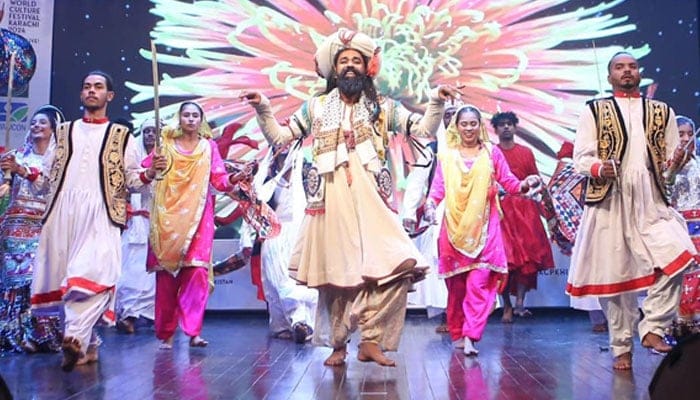 The World Culture Festival opened in Karachi, organized by the Arts Council of Pakistan, featuring a vibrant array of performances that drew numerous art lovers.