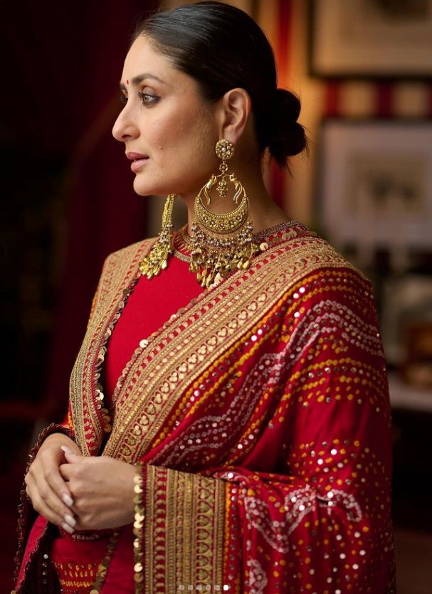 Kareena and Saif Turn Heads in Gorgeous Red Attire