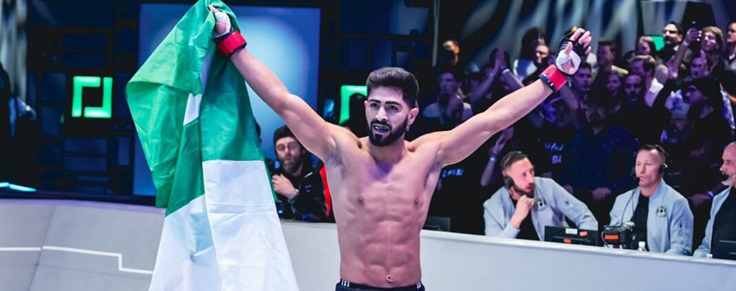 Pakistan's Shahzaib Rind Secures Victory at Karate Combat KC-49 Championship in Singapore