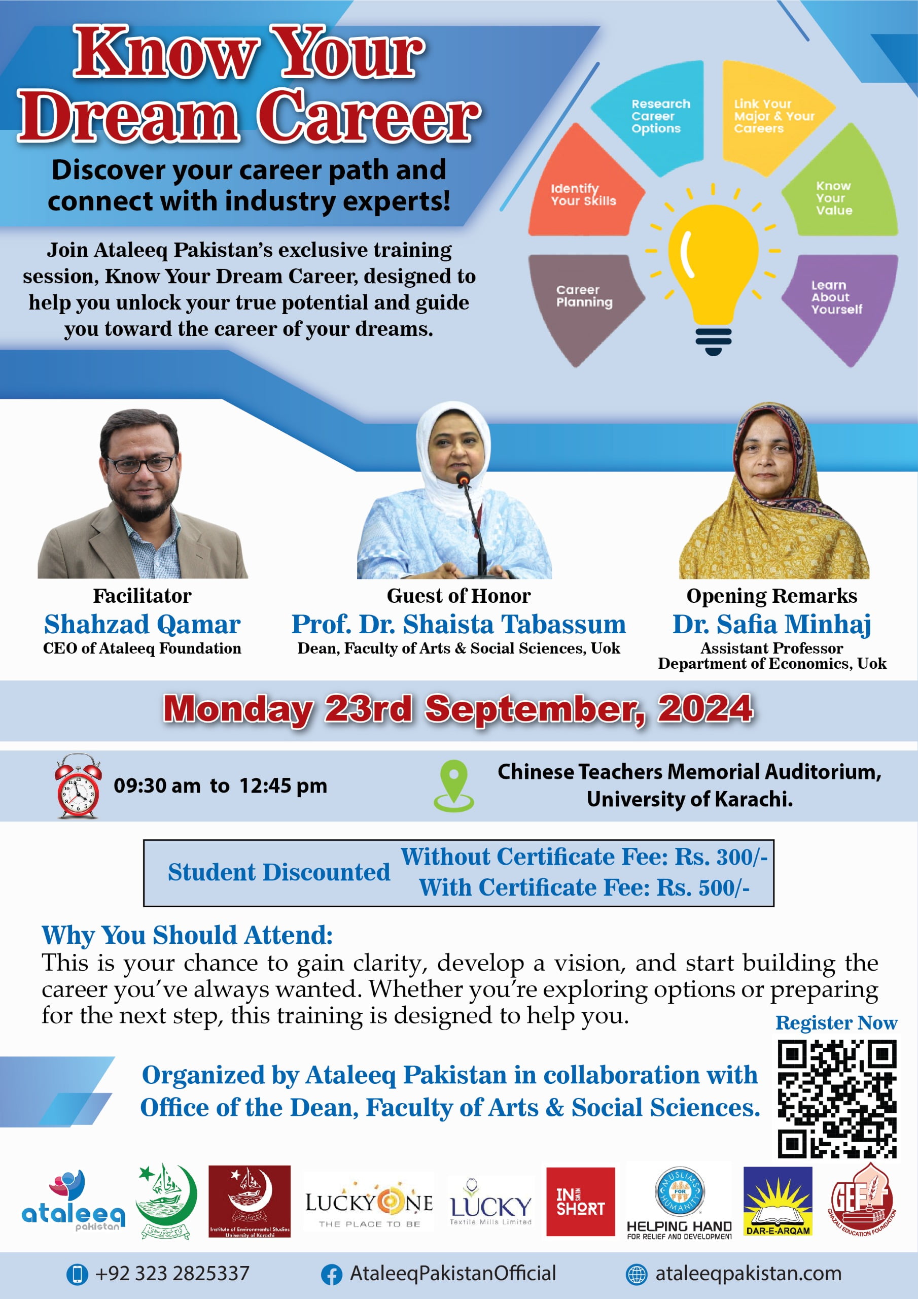 Discover Your Dream Career - Empowering Workshop at Karachi University