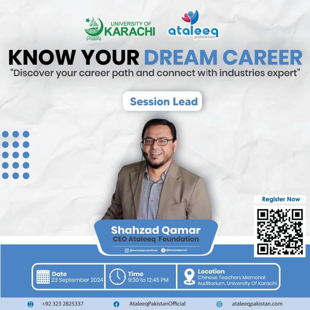 Discover Your Dream Career - Empowering Workshop at Karachi University