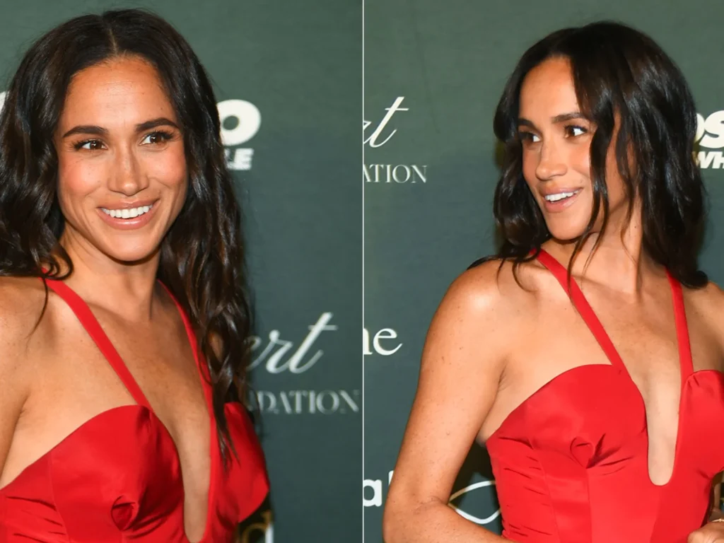 Style Spotlight - Meghan, Duchess of Sussex, Dazzles in a Revamped Red Gown