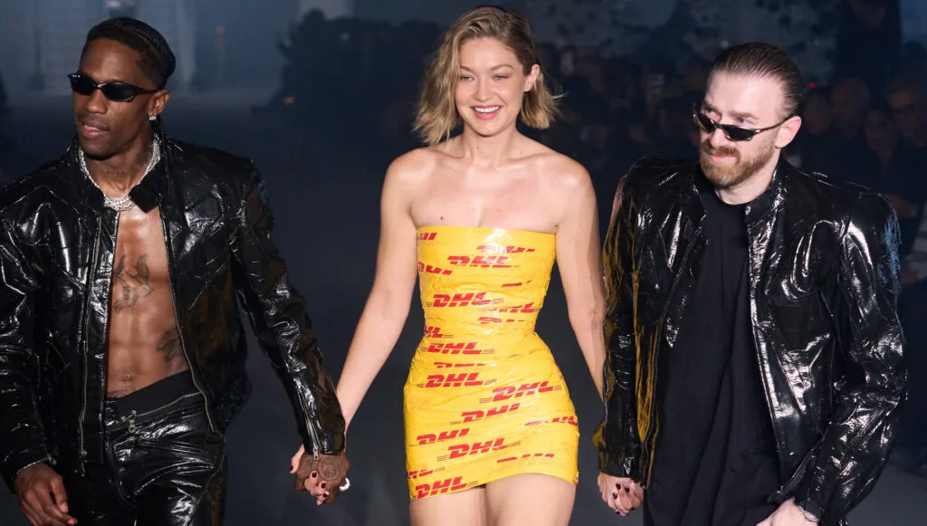 Fashion Forward or Just Taped Together? Gigi Hadid’s DHL Dress Steals the Show