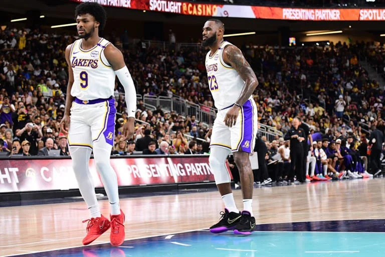 LeBron and Bronny Make NBA History Father - Son Duo Takes the Court Together