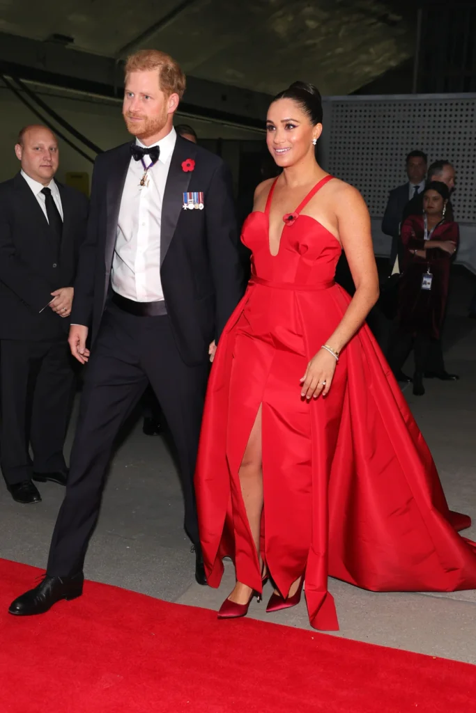 Style Spotlight - Meghan, Duchess of Sussex, Dazzles in a Revamped Red Gown