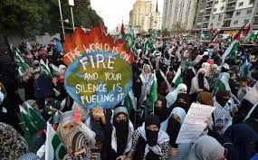 Karachi Stands with Gaza Thousands Rally to Mark One Year of Israeli Invasion