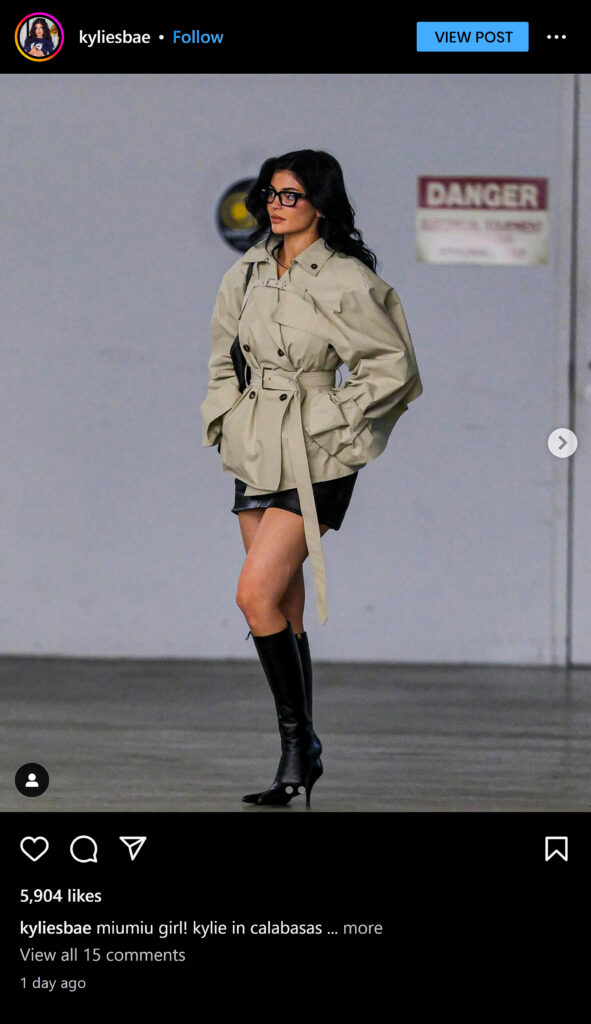 Kylie Jenner’s Latest Instagram Post-Fashion, Fun, and Fame