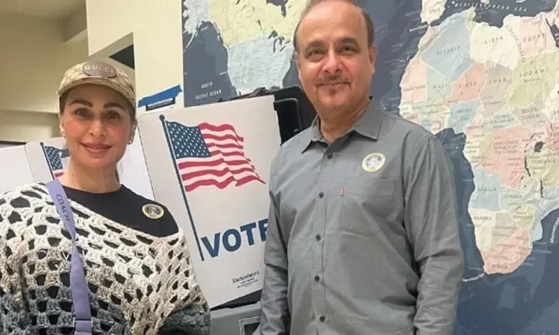 Former actress Rima cast her vote in US eLections.