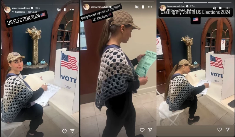 Film Star Reema Cast Her Vote in the Ongoing U.S. Elections.