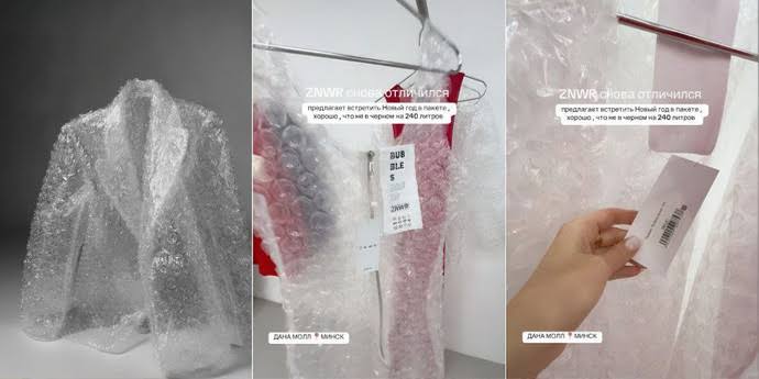 ZNWR Under Fire-Brand's Bubble Wrap Dress Sparks Outrage and Laughter 3 ZNWR Under Fire-Brand's Bubble Wrap Dress Sparks Outrage and Laughter