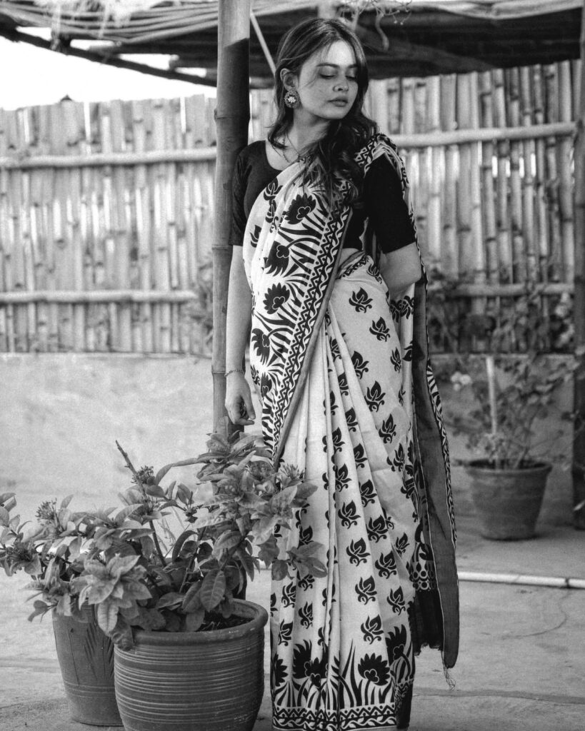 Rimha Ahmed Stuns in Saree, Defends Her Style Against Critics 1 Rimha Ahmed Stuns in Saree, Defends Her Style Against Critics