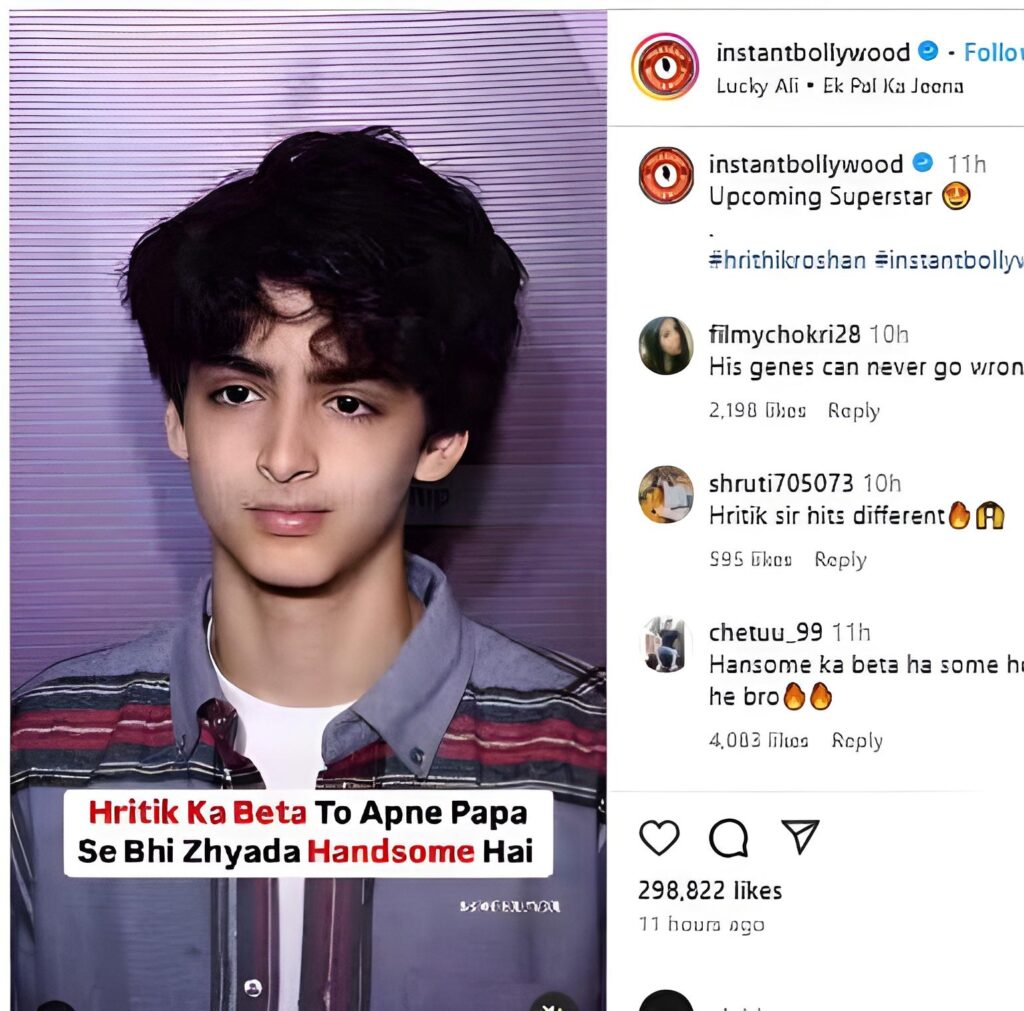Like Father, Like Son- Hrithik Roshan's Son Captures Hearts With Charming Look 1 Like Father, Like Son- Hrithik Roshan's Son Captures Hearts With Charming Look
