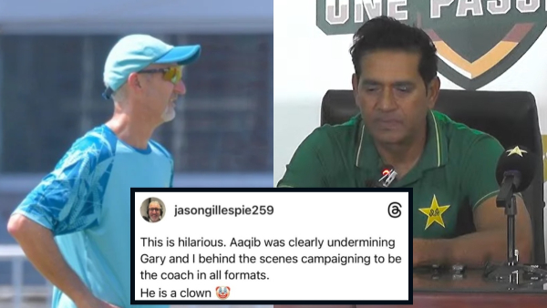 Gillespie Calls Aaqib Javed a ‘Clown’ in Coaching Feud 1 Gillespie Calls Aaqib Javed a ‘Clown’ in Coaching Feud