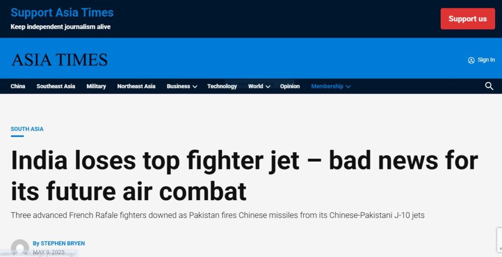 World Media Warns: Downing of Indian Rafales Sends Stark Warning to the West 5 World Media Warns: Downing of Indian Rafales Sends Stark Warning to the West