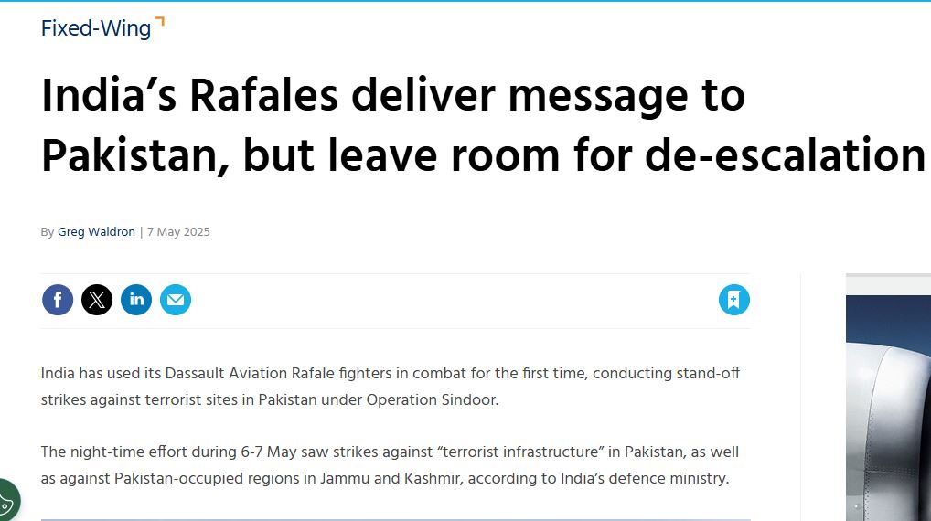 World Media Warns: Downing of Indian Rafales Sends Stark Warning to the West 6 World Media Warns: Downing of Indian Rafales Sends Stark Warning to the West