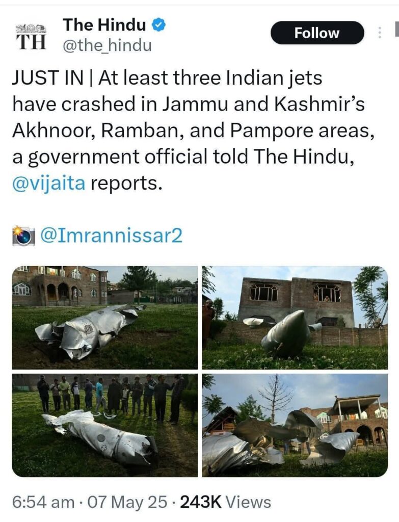 Afraid of a Tweet? 'The Hindu' Deletes Reports on PAF Airstrike! 1 Afraid of a Tweet? 'The Hindu' Deletes Reports on PAF Airstrike!