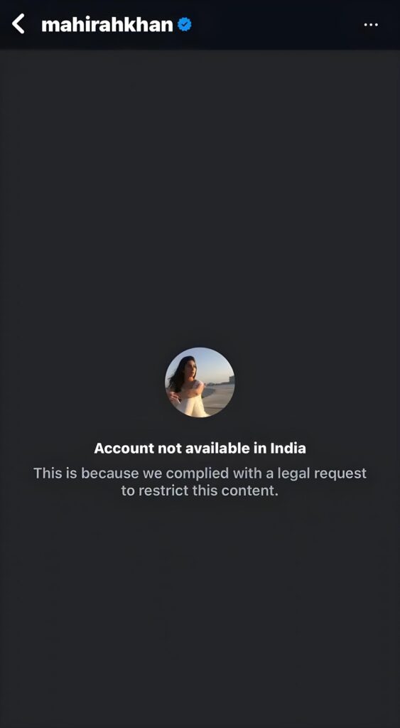 Signal Lost! - India Blocks Instagram Accounts of Mahira Khan, Hania Aamir & Others 2 Signal Lost! - India Blocks Instagram Accounts of Mahira Khan, Hania Aamir & Others
