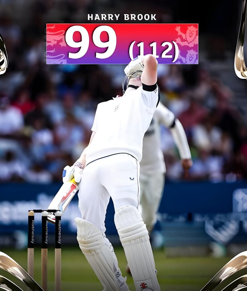 Harry Brook Falls on 99! Heartbreak at Headingley as Century Slips Through Fingers 3 Harry Brook Falls on 99! Heartbreak at Headingley as Century Slips Through Fingers
