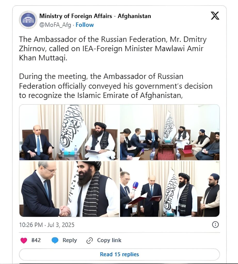 Russia Shocks the World - First to Recognize Taliban Rule! 2 Russia Shocks the World - First to Recognize Taliban Rule!