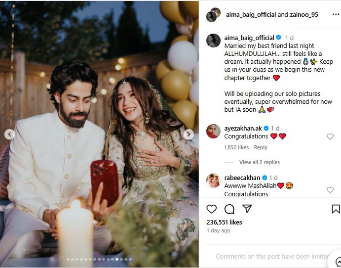 Music Meets Fashion —Aima Baig Ties the Knot in Style!