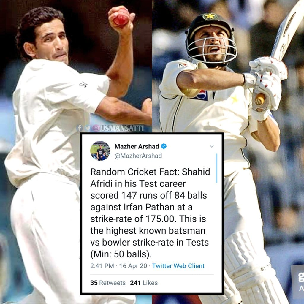 Cheap Shots - Why Is Irfan Pathan Still Obsessed with Afridi?