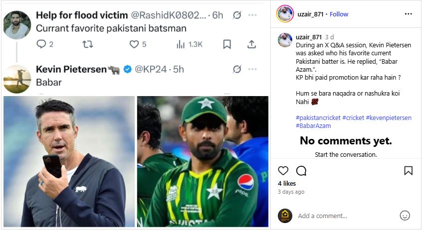 Kevin Pietersen Picks Babar Azam as Favorite, Wasim Akram Gives Advice to Regain Form