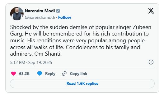 ‘Ya Ali’ Singer Zubeen Garg Dies at 52 in Singapore Scuba Tragedy