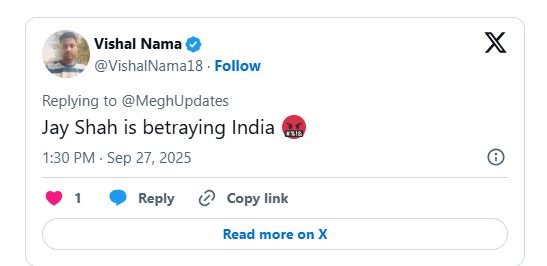 Jay Shah in Hot Seat as India Face Pakistan in Asia Cup Final