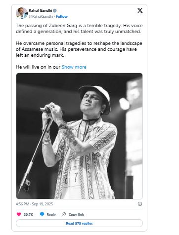 ‘Ya Ali’ Singer Zubeen Garg Dies at 52 in Singapore Scuba Tragedy