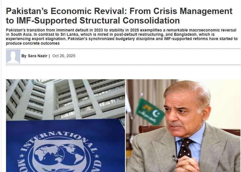 Pakistan’s Economic Revival- New Growth Model Recognized by Indian Media