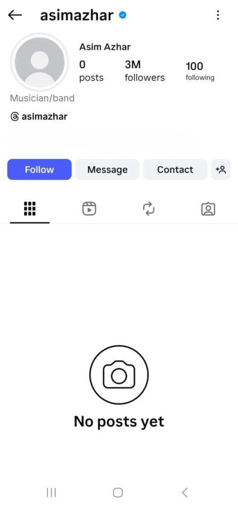 “Khuda Hafiz” Mystery-Asim Azhar Deletes All Instagram Posts, Leaving Fans Guessing!