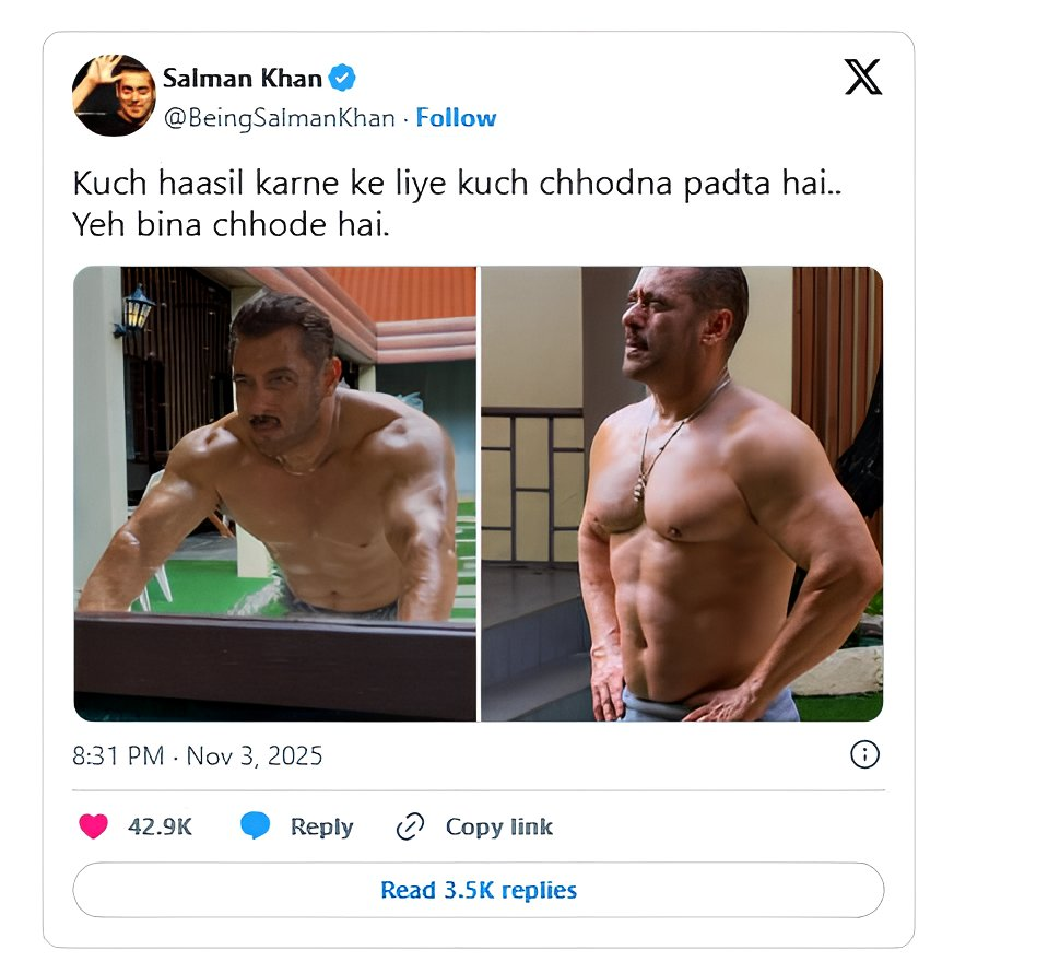 Salman Khan Goes Shirtless – Is He Preparing for ‘Bajrangi Bhaijaan 2’?