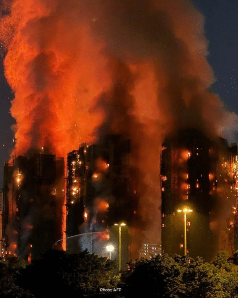 Hong Kong’s Deadliest Fire in 50 Years-Death Toll Climbs to 83, Construction Officials Arrested