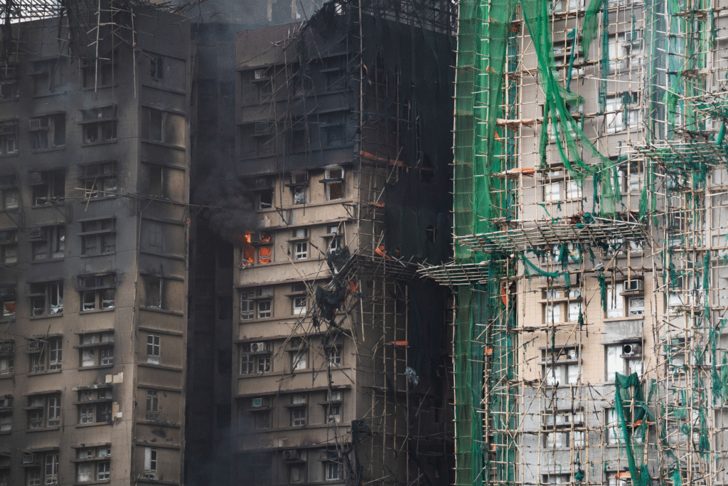 Hong Kong Blaze Exposes Dangers of Bamboo Scaffolding
