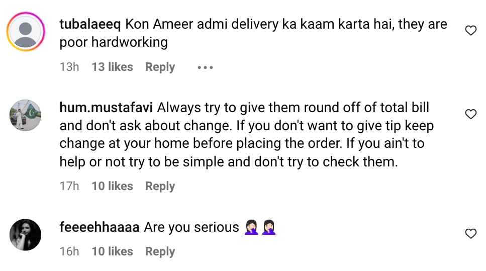 Delivery Riders Tip Controversy-Nida Yasir Faces Backlash