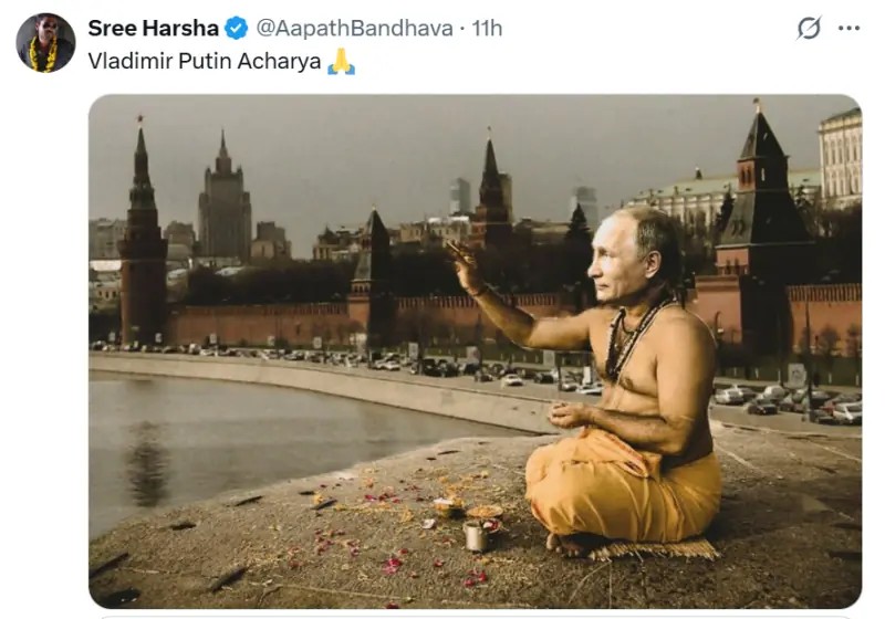 Putin is New God in India-Viral “Pooja Welcome” Video Spark Online Buzz