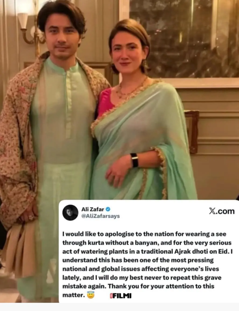 Criticism on Ali Zafar's Eid See Through Kurta— Star's Hilarious Response Goes Viral!
