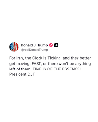 ‘Won’t be Anything Left’— Trump Issues Warning to Iran